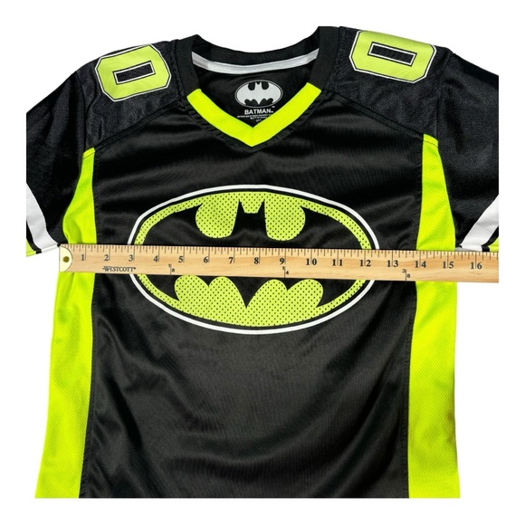 Kids - Batman Jersey - Black and Lime Green - Medium - Picture 4 of 5